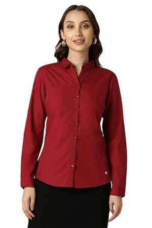AS Women's Classic Fit Poly Cotton Formal Shirt