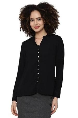 AS Women's Solid Regular Fit Blouse