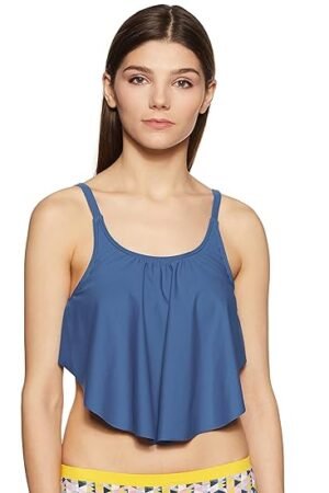 Aante Women's Flounced Swim Crop Top